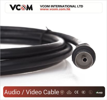 Vcom CV602-B 10mt Analog Siyah Tv Uzatma resmi