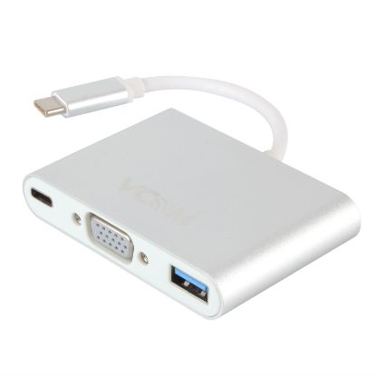 Vcom CU426M Type-C/M To Vga/F Usb 3.0/F Type-C/F Çevirici resmi