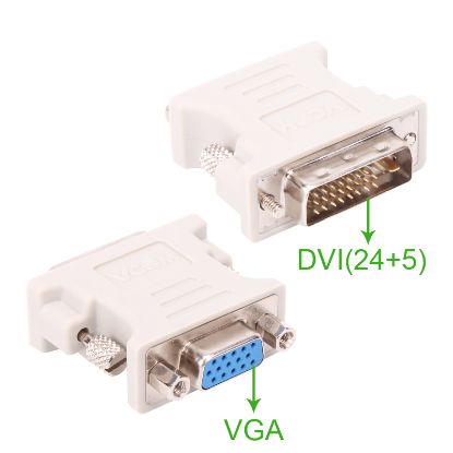 Vcom CA301 Dvi 24+5 Erkek To Vga Dişi Dönüştürücü resmi