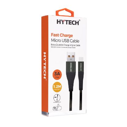 Hytech HY-X275 1.2M 3A Micro Usb Kamuflaj Desenli Kılıflı Yeşil Data + Sarj Kablosu resmi