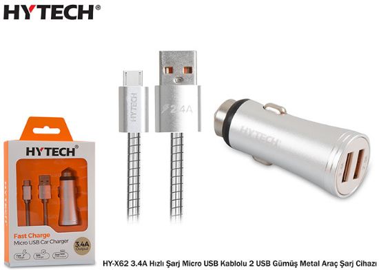 Hytech HY-X62 3.4A Hızlı Şarj Micro USB Kablolu 2  resmi