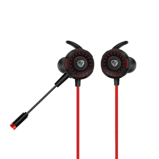 Hytech HY-GK1 3,5 Oyuncu Esnek Mikrofonlu Kırmızı Kulakiçi Kulaklık resmi