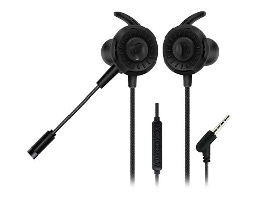 Hytech HY-GK1 3,5 Oyuncu Esnek Mikrofonlu Siyah Kulakiçi Kulaklık resmi