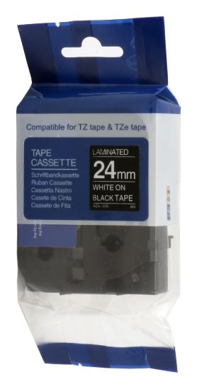 Krt-Muadil AZE-355 24 mm Siyah Üzerine Beyaz Lamina  8 Metre  resmi