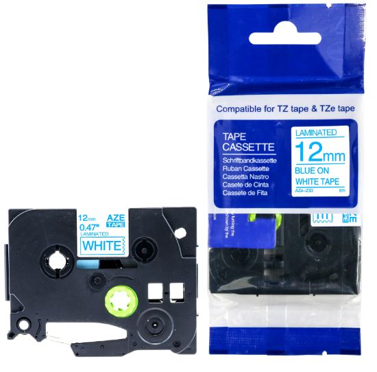 Krt-Muadil AZE-233 12 mm Beyaz Üzerine Mavi Lamina 8 Metre resmi