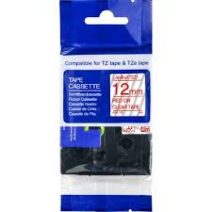 Krt-Muadil AZE-132 12 mm Şeffaf Üzerine Kırmızı Lamina 8 Metre resmi