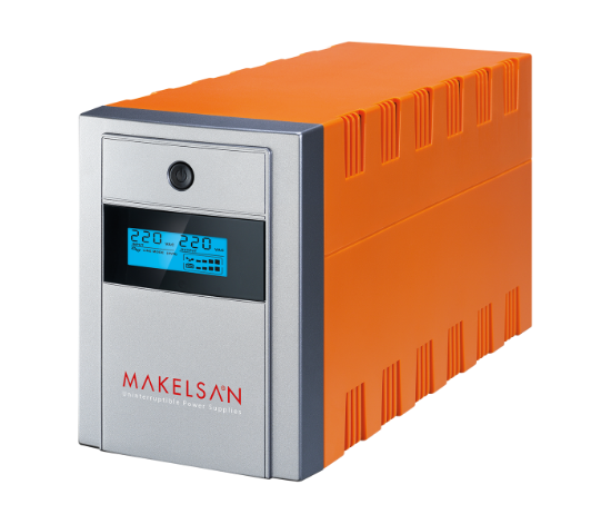 Makelsan Lion 1200 VA Line Interactive Lcd Ekran 2*7Ah Akü resmi