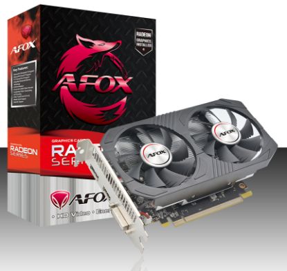 Afox Radeon Afrx550-4096D5H4-V6  Rx550 4Gb Gddr5 Vga 128Bit Dvı Hdmı Dp Atx 2 Fan Ekran Kartı resmi