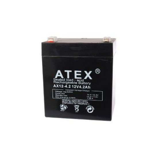 Atex AX-12V 4.2AH Bakımsız Kuru Akü  resmi
