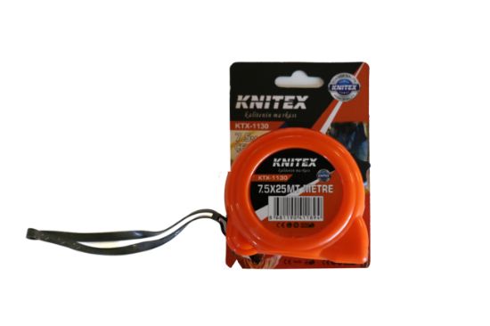 Knitex KTX-1130 Şerit Metre 7.5 Metre Sarı 25mm resmi