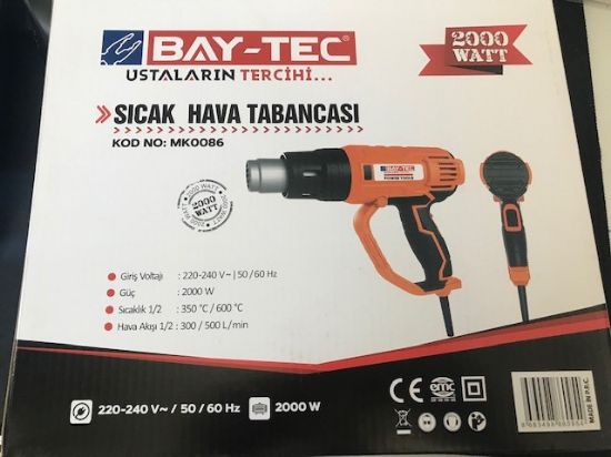 Bay-Tec Mk-0086 2000w Sıcak Hava Tabancası  resmi