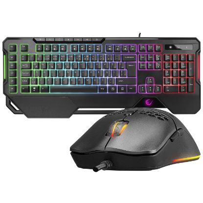 Rampage KM-R96 ELEMENTAL Siyah RGB Aydınlatmalı Q Oyuncu  Klavye ve Mouse Gaming Set 7200dpı resmi