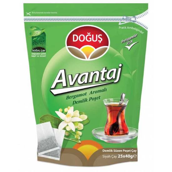 Doğuş Avantaj Bergamot Aromalı Demlik Çay 25x40 gr resmi