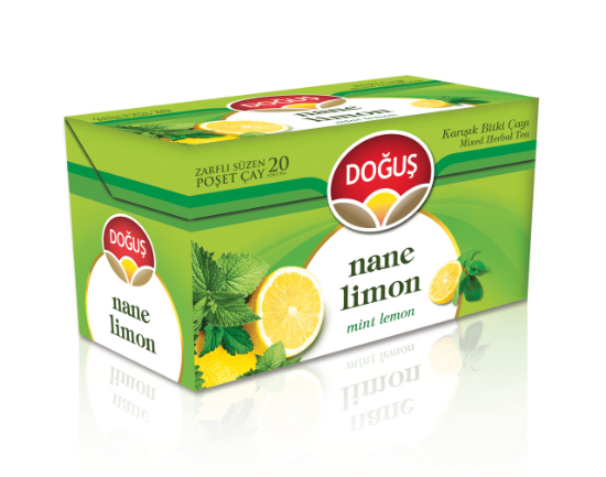 Doğuş Nane Limon Bitki Çayı Süzen Poşet 20x2gr resmi