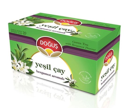 Doğuş Bergamot Yeşil Çay Süzen Poşet 20x1.75 gr resmi