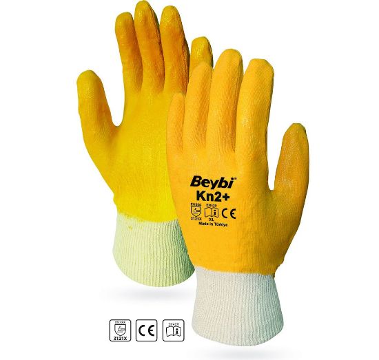 Beybi Nitirl PMK KN2+Plus Eldiven 9 Beden 12li Paket resmi