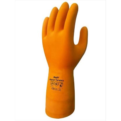 Beybi NTL-33 10 Beden 10lu Korun Yeşil Nitril Kimyasal Eldiven  resmi