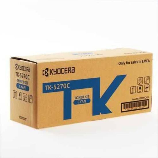 Kyocera TK-5270C Cyan Mavi Orjinal Fotokopi Toneri Ecosys M6230cidn/M6630cidn P6230cdn 6.000 Sayfa resmi