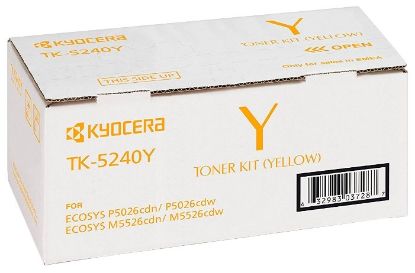 Kyocera TK-5240Y Yellow Sarı Orjinal Fotokopi Toneri Ecosys M5526cdn/5526cdw P5026cdn/5026cdw 3.000  resmi