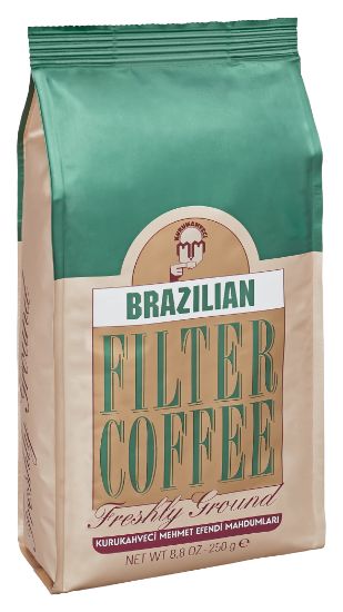 Mehmet Efendi 250gr Brazılan Filtre Kahve ( Freshly Ground ) ( Net WT 8,8 OZ) resmi