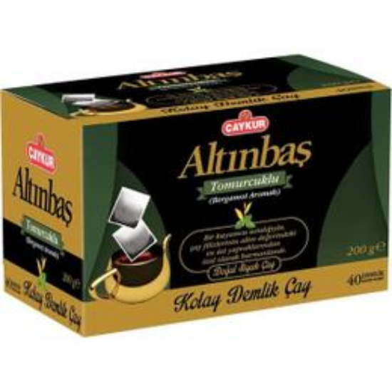 Çaykur Altınbaş Tomurcuk Bergamot  200gr 40adet Demlik Süzen Poşet Çay resmi