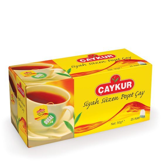Çaykur Siyah Süzen Poşet Çay 2 gr 25 Adet (Net 50gr) resmi