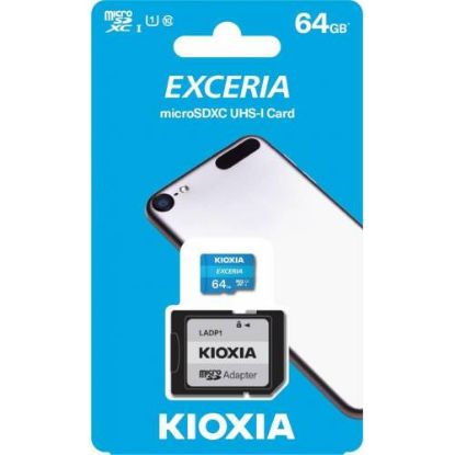 Kioxia 64GB Exceria microSDXC UHS-1 C10 100MB/sn Hafıza Kartı resmi