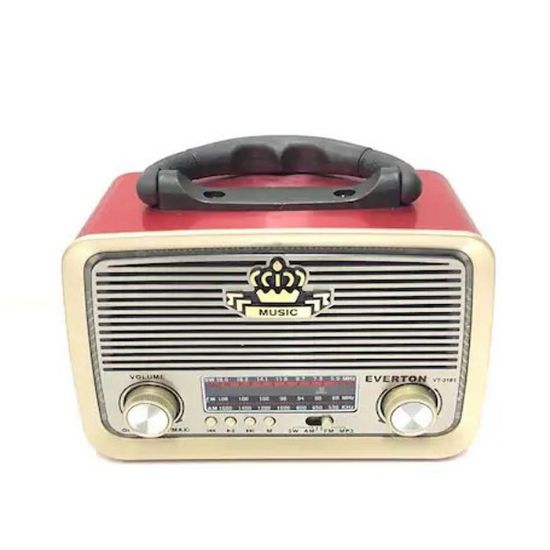Everton RT-301 Bluetooth-USB-SD-FM Şarjlı  Nostaljik Radyo El Fenerli resmi