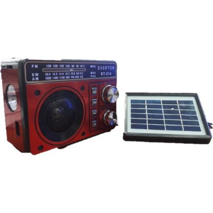 Everton Rt-814 Solar Panelli Müzik Kutusu,fm Radyo, Usb, Sd, Aux, Mp3 Player  resmi
