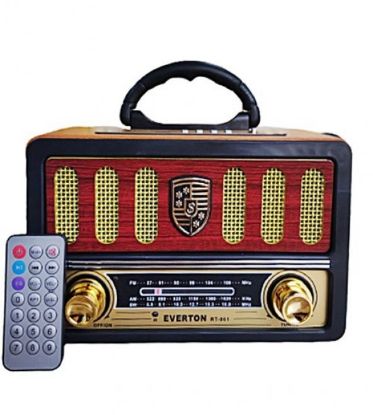 Everton Rt-861 Bluetooth Fm/Usb/Tf/Aux Şarjlı Nostaljik Radyo resmi