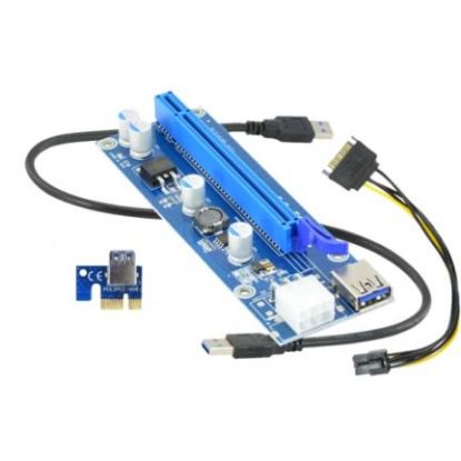 MinerKing Riser Versiyon 009S Bitcoin/Etherium Ekran Kartı Uzatma Aparatı resmi