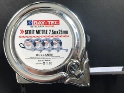 Bay-Tec Mk4148 7.5Mt 25MM Krom Şerit Metre  resmi