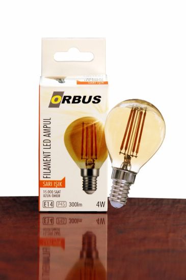 Orbus ORB-GC45 Mum 4W E27 Şeffaf Dekoratif Led Filament Ampul  resmi