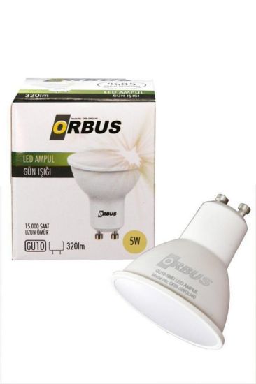 Orbus Orb-5w 5w Beyaz Işık Gu10 300lm 15.000 Saat Led Ampul resmi