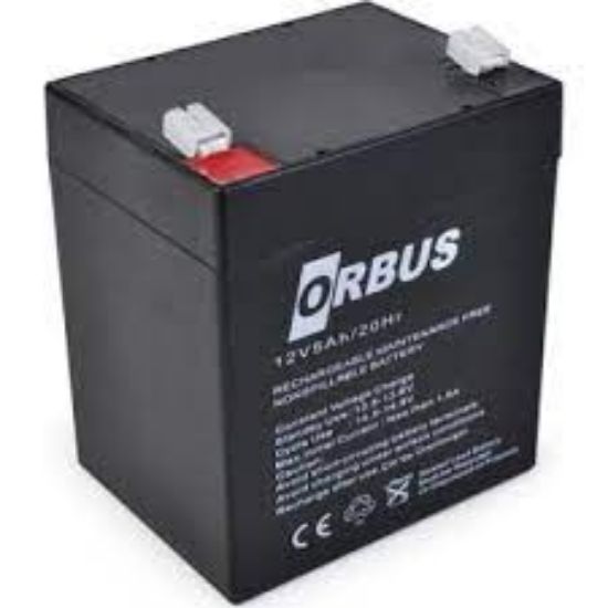 Orbus 12V 5AH 12 Volt 5 Amper Kuru Bakımsız Akü resmi