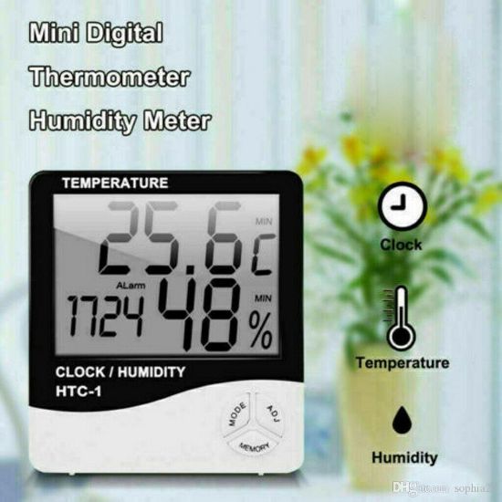Gaman Clock Htc-2/1 Dijital Nem ve Sıcaklık Ölçer Saat resmi