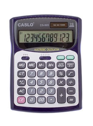 CSL CS-505 12 Hane Masa Tipi İşlem Kontrollü Su Geçirmez Hesap Makinesi resmi
