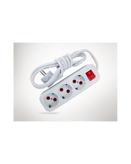 Almera 3lü 3mt Anahtarlı Topraklı Priz (9230203) resmi