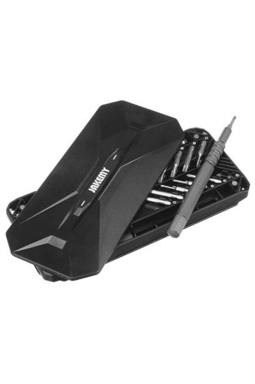 Jakemy Jm-8175 Hassas Tornavida Seti Protech Mıknatıslı 50 Parça uç 1 Tornavida Siyah  resmi