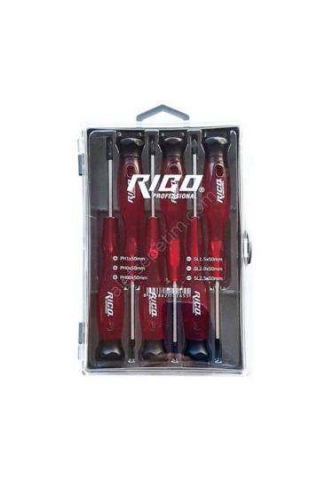 Rıco 003-KK1969 6lı Saatci Tornavida ( 3 Düz/ 3 Yıldız ) resmi