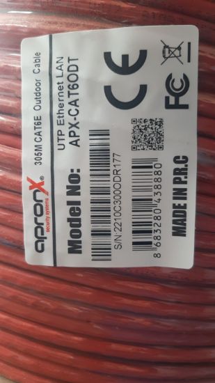 Apronx Cat6 23AWG 305Mt Outdoor 0,57mm Turuncu Utp Kablo  resmi