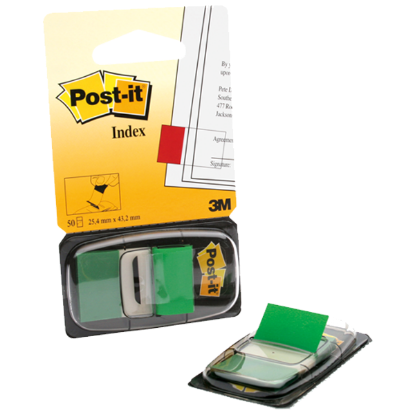 Post-it İndeks 50 Lİ Yeşil 680-3 resmi