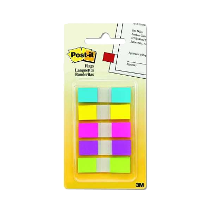 Post-it İndeks 20 YP 12x44 5 Renk 683-5 KP resmi