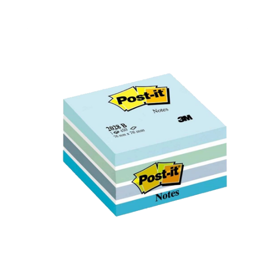 Post-it Yapışkanlı Not Kağıdı Küp 450 YP 76x76 Mavi 2028-B resmi
