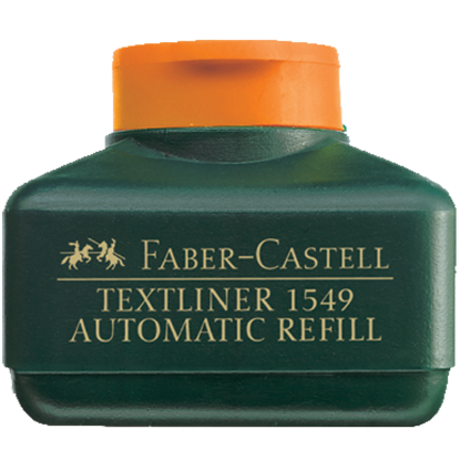 Faber-Castell Fosforlu Kalem Mürekkebi Otamatik Dolum 30 ML Turuncu 15 49 15 (4 Adet) resmi