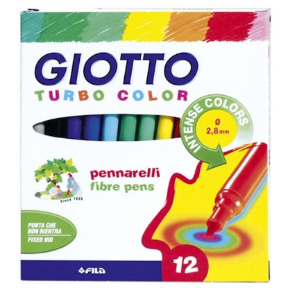 Giotto Keçeli Boya Kalemi 12 Renk 416000 resmi