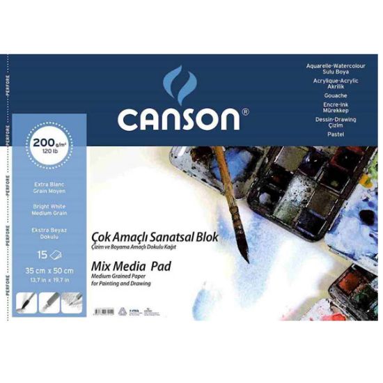 Canson Fınface 1557 Resim Blokları Çok Amaçlı 200 GR 35x50 15 YP resmi