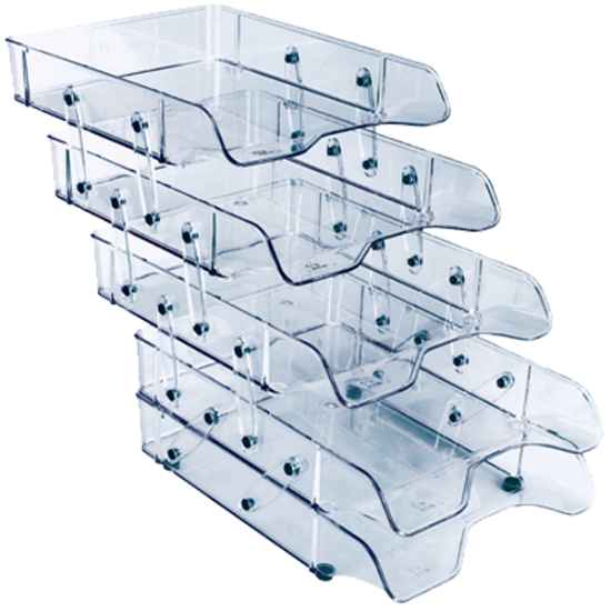 Ark Evrak Rafı Hareketli Plastik 5 Li Şeffaf 2085 resmi