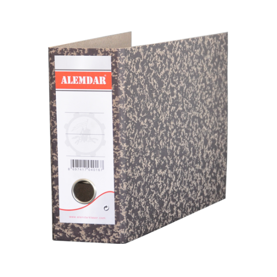 Alemdar Klasör Telgraf Karton Geniş Siyah (5 Adet) resmi