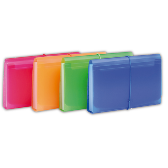 Kobest Dosya Kobest Çek Portföyü Seperatörlü 12 Bölmeli Lastikli A6 Karışık Renk F8613 resmi